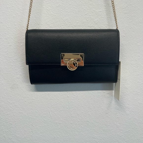 Ted Baker London | Parisa Black Crossbody Logo Bag - Picture 1 of 10